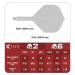 Fluturas si tija darts Target Japan K-Flex Pyro G2, fluturas no2 si tija medie