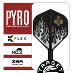 Fluturas si tija darts Target Japan K-Flex Pyro G2, fluturas no2 si tija medie