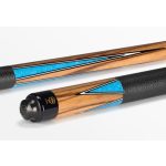 Tac biliard pool, din doua piese, McDermott G1002 Blue Denim/Zebra