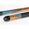 Tac biliard pool, din doua piese, McDermott G1002 Blue Denim/Zebra
