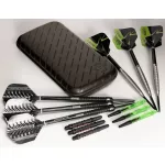 Husa darts Harrows Slimcase negru, pentru doua seturi de sageti