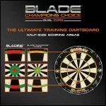 Tinta darts din sisal Winmau BLADE Champion Choice Dual Core, antrenament