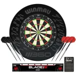 Tinta darts Winmau blade 360 cu protectie si doua seturi de sageti, line de aruncare