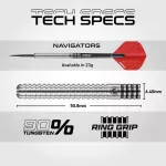 Tinta darts Winmau blade 360 cu protectie si doua seturi de sageti, line de aruncare