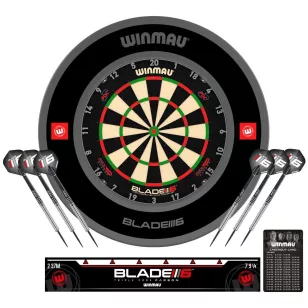   Tinta darts Winmau Blade 6 Triple Core cu protectie , doua seturi de sageti, linie aruncare
