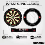 Tinta darts Winmau Blade 6 Triple Core cu protectie , doua seturi de sageti, linie aruncare