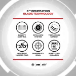 Tinta darts Winmau Blade 6 Triple Core cu protectie , doua seturi de sageti, linie aruncare