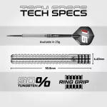 Tinta darts Winmau Blade 6 Triple Core cu protectie , doua seturi de sageti, linie aruncare