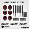Tinta Winmau BLADE 6 cu protectie de perete, doua seturi de sageti si linie de start