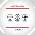 Tinta Winmau BLADE 6 cu protectie de perete, doua seturi de sageti si linie de start