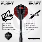 Tinta Winmau BLADE 6 cu protectie de perete, doua seturi de sageti si linie de start
