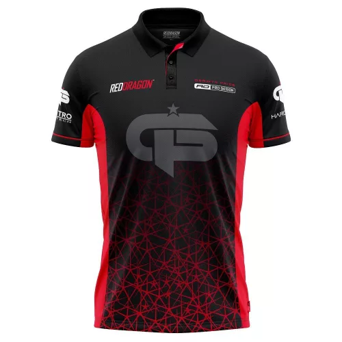 Camasa Darts Red Dragon Gerwyn Price Iceman Red Tour, marime M