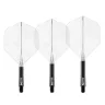   Fluturas si tija darts Red Dragon Nitro Flite, negru-transparent, fluturas standard si tija scurta