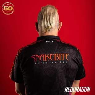   Camasa darts Red Dragon 50 Year limited Edition Shirt, Peter Wright marimea S