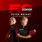 Camasa darts Red Dragon 50 Year Limited Edition, Peter Wright - marimea L
