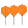   Fluturas si tija darts Red Dragon Nitro Flite, portocaliu-alb, fluturas standard si tija scurta