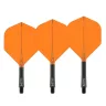 Fluturas si tija darts Red Dragon Nitro Flite, portocaliu-negru, fluturas standard si tija medie