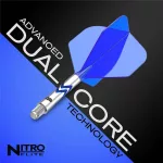 Fluturas si tija darts Red Dragon Nitro Flite Gerwyn Price, fluturas standard si tija lunga