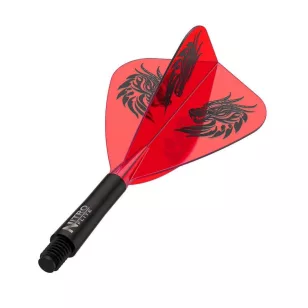   Fluturas si tija darts Red Dragon Nitro Flite Jonny Clayton, fluturas Kite si tija scurta