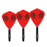  Fluturas si tija darts Red Dragon Nitro Flite Jonny Clayton, fluturas Kite si tija scurta