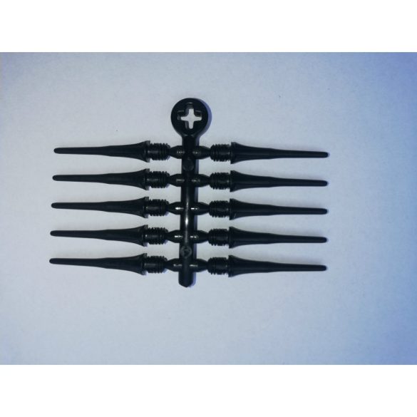 Dart varf plastic Cosmo 2BA standard filet negru 50buc/pachet