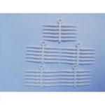 Dart varf plastic Cosmo 2BA standard filet alb 50buc/pachet