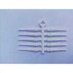 Dart varf plastic Cosmo 2BA standard filet alb 50buc/pachet