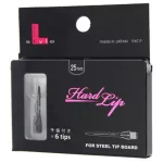 Varf darts carbon L-Style Hard Lip Points Carbon negru 25mm 2BA, 6buc Set
