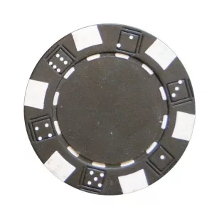 Jeton Poker 11.5g, cube pattern, negru