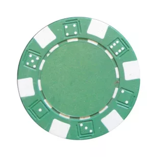 Jeton Poker 11.5g, cube pattern, verde