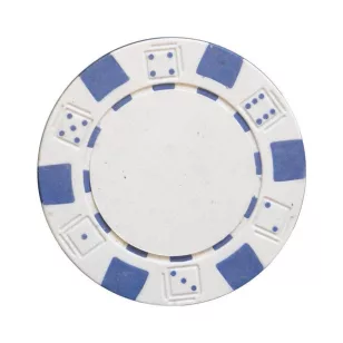 Jeton Poker 11.5g, cube pattern, alb