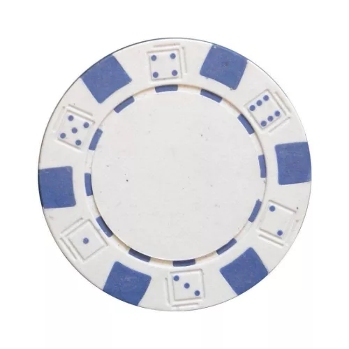 Jeton Poker 11.5g, cube pattern, alb